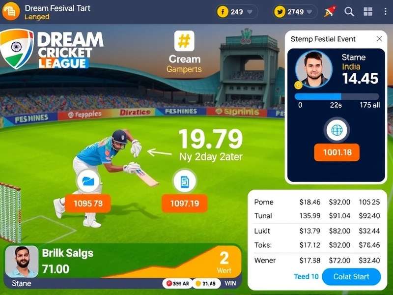 Dream Cricket League Indian festival event