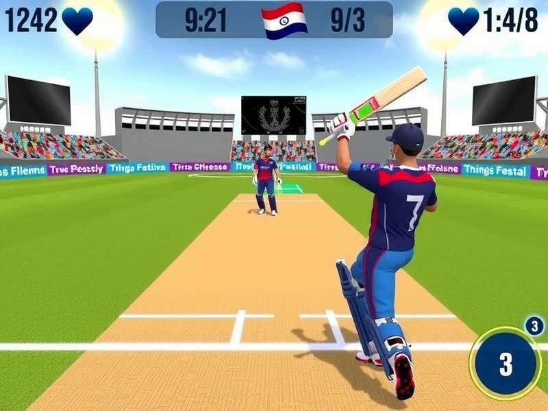 Dream Cricket League gameplay screenshot